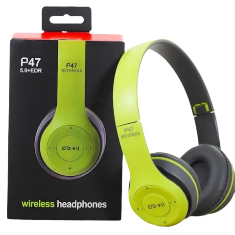 P47 Bluetooth 5.4 Wireless On-Ear Gaming Headphones with ANC, Hi-Fi Stereo Sound and Microphone