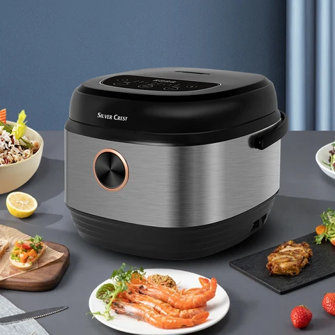 JSD-666 5L 900W Smart Electric Rice Cooker with Digital Timer, Non-Stick Inner Pot and Multi-Cooking Functions