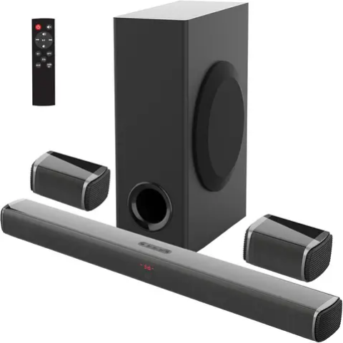 SAMTRONIC SM-5116 240W 5.1 Channel Home Theater Soundbar with Bluetooth, 5.25-Inch Woofer and Remote Control