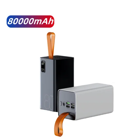 MXH BY-520 80000mAh 22.5W Fast Charging Power Bank with 5 Outputs, Digital LED Display and Built-in Flashlight
