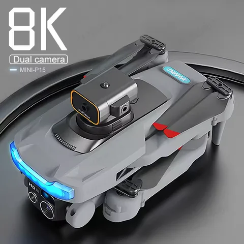 CLF888 Foldable 4K UHD Camera Drone – Remote Control, LED Lights, 10–20 Minutes Flight Time, Portable Beginner RC Drone, Gray