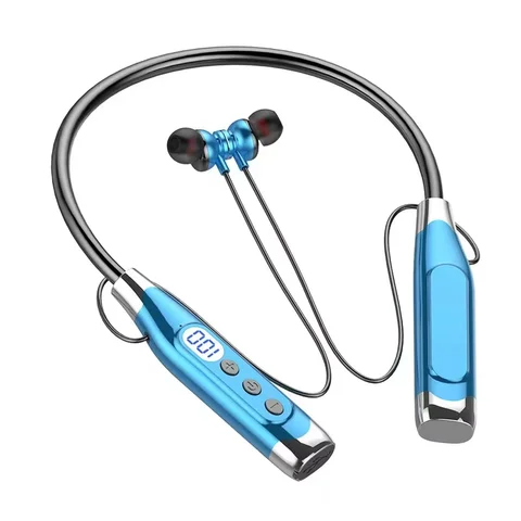 Generic Wireless Bluetooth Earphones with LED Battery Display – USB Type-C Charging, Volume Control, 3–5 Hours Battery Life